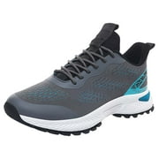 Sopiago Sneakers Extra Wide Hike Footwear Barefoot Mens Waterproof, Non-Slip Hike Shoes Dark Gray,42